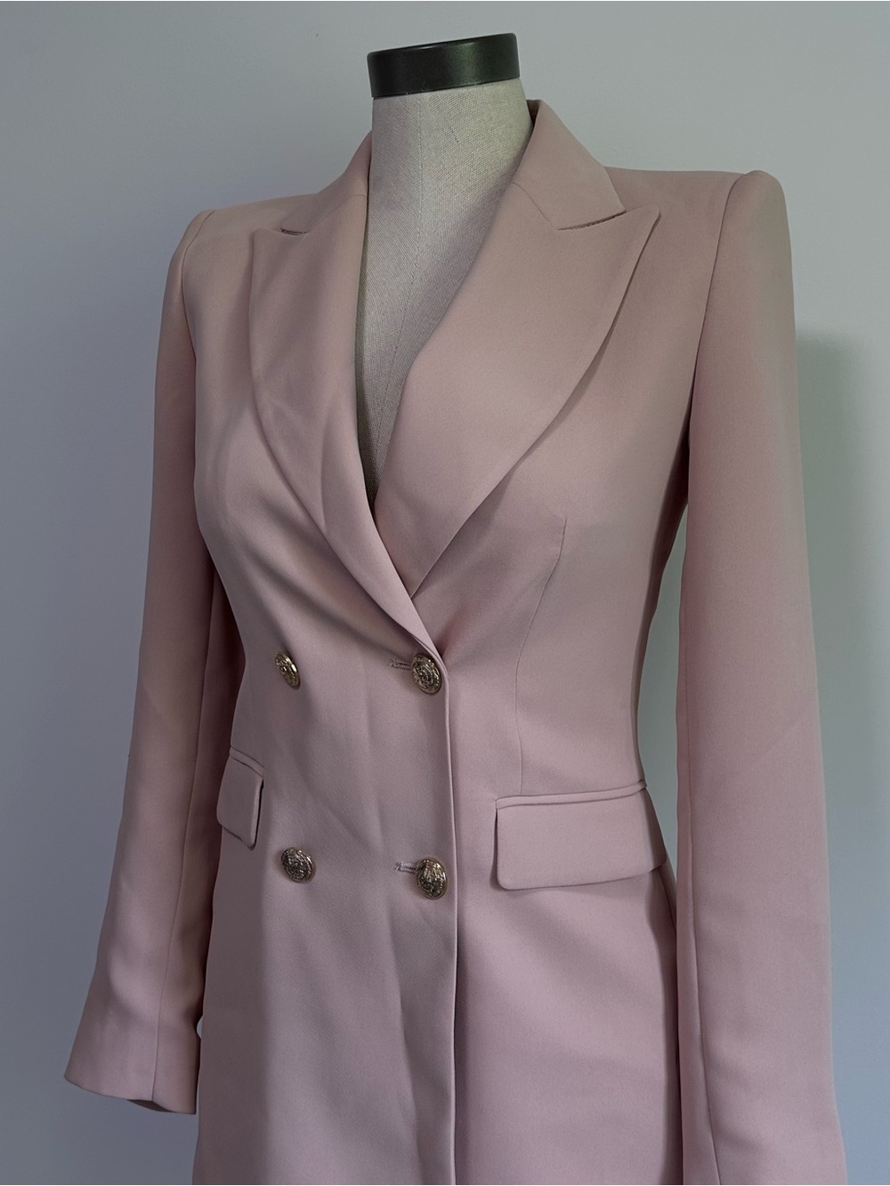 Pink Zara dress blazer